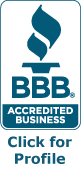 Logo certifying accreditation by the Canadian Better Business Bureau.
